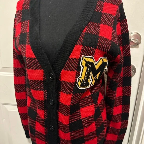 Forever 21 Mickey Mouse Disney Plaid Cardigan 90th Anniversary - Picture 8 of 9